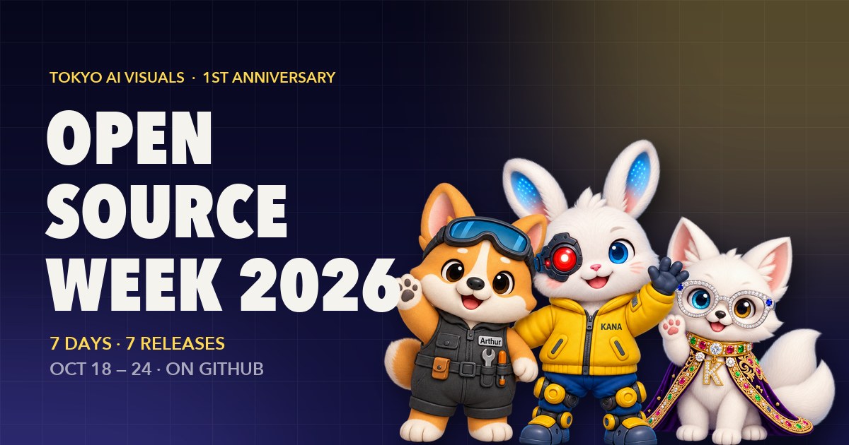 OPEN SOURCE WEEK 2026 — 7 DAYS · 7 RELEASES · OCT 18–24